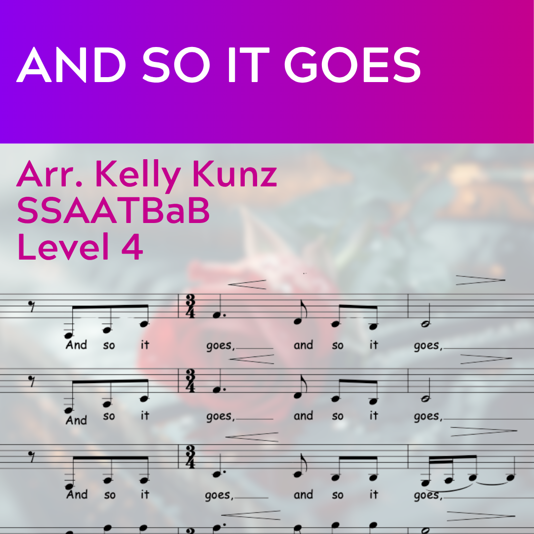 And So It Goes (SSAATBaB a cappella - L4)
