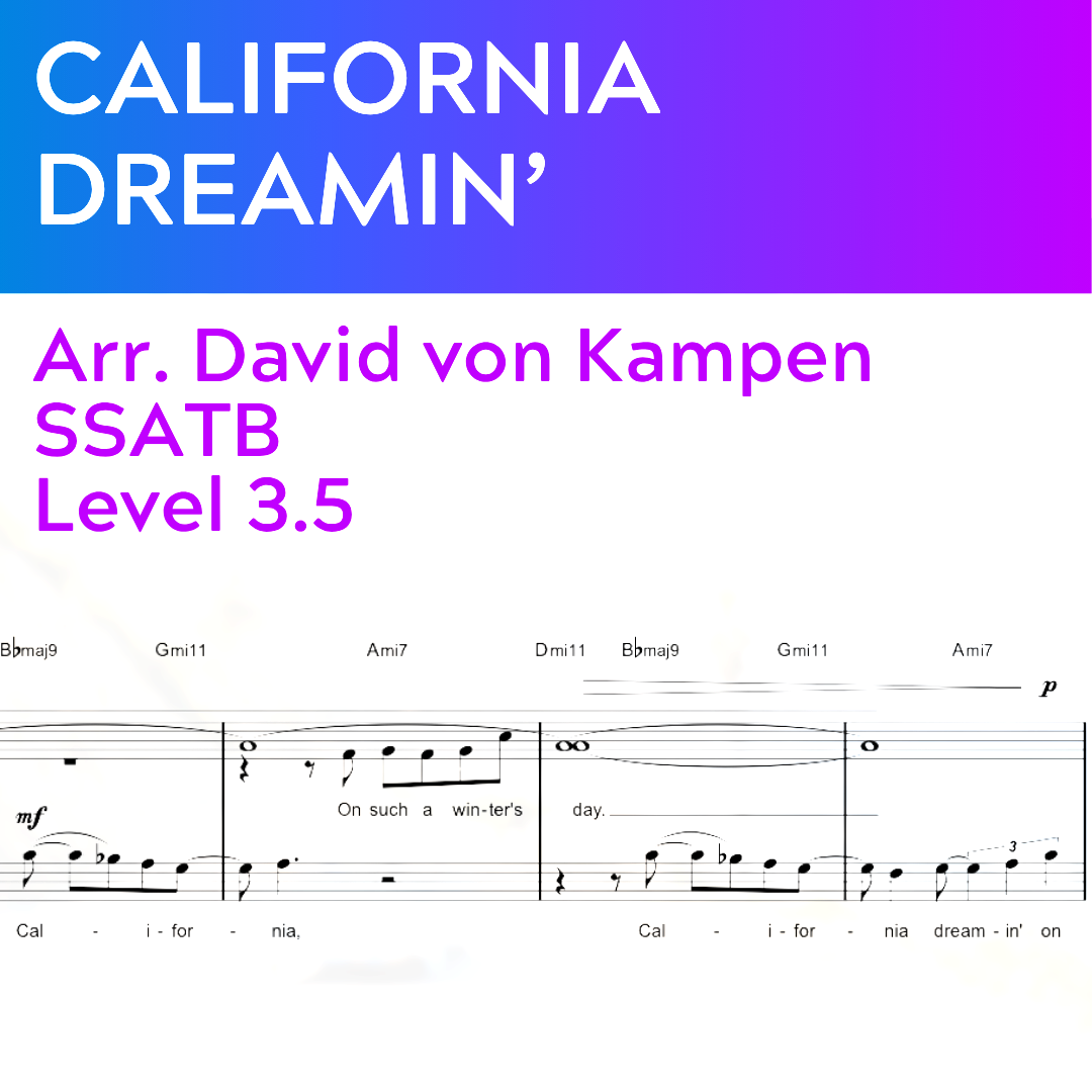 California Dreamin' (SSATB - L3.5)