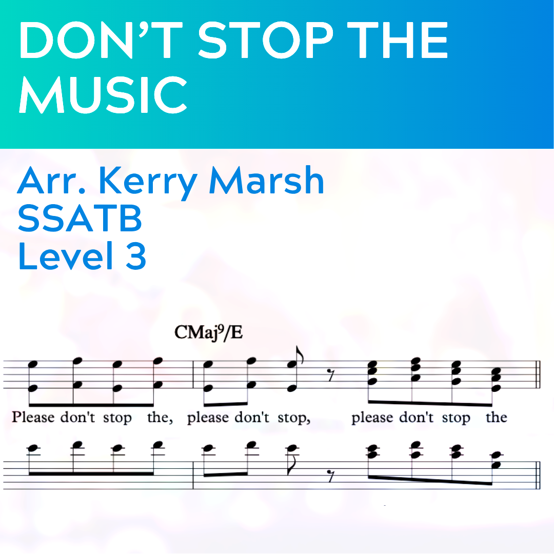 Don't Stop the Music (SSATB - L3)