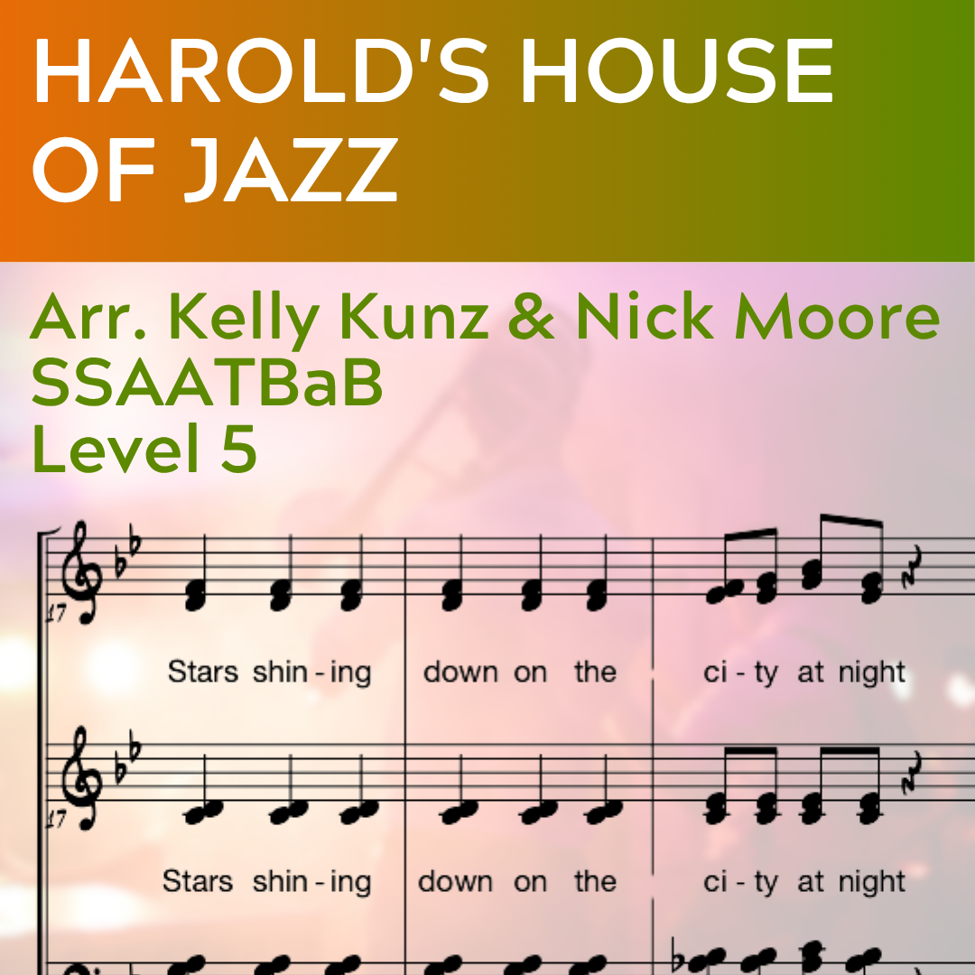 Harold's House of Jazz (SSAATBaB - L5) BIG BAND Chart Available