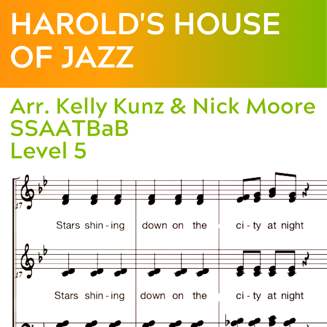 Harold's House of Jazz (SSAATBaB - L5) BIG BAND Chart Available