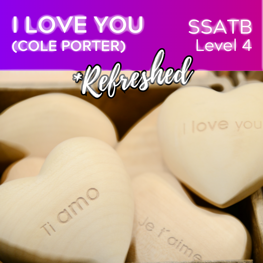 Ich liebe dich (SSATB – L4 Cole Porter, Version 2022)