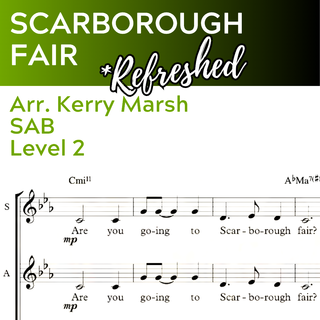 Scarborough Fair (SAB w/ opt. piano - L2) STARTER SERIES