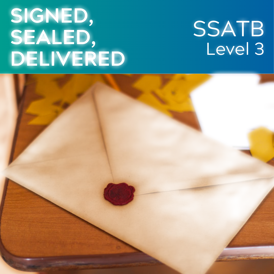 Signed, Sealed, Delivered, I'm Yours (SSATB - L3)