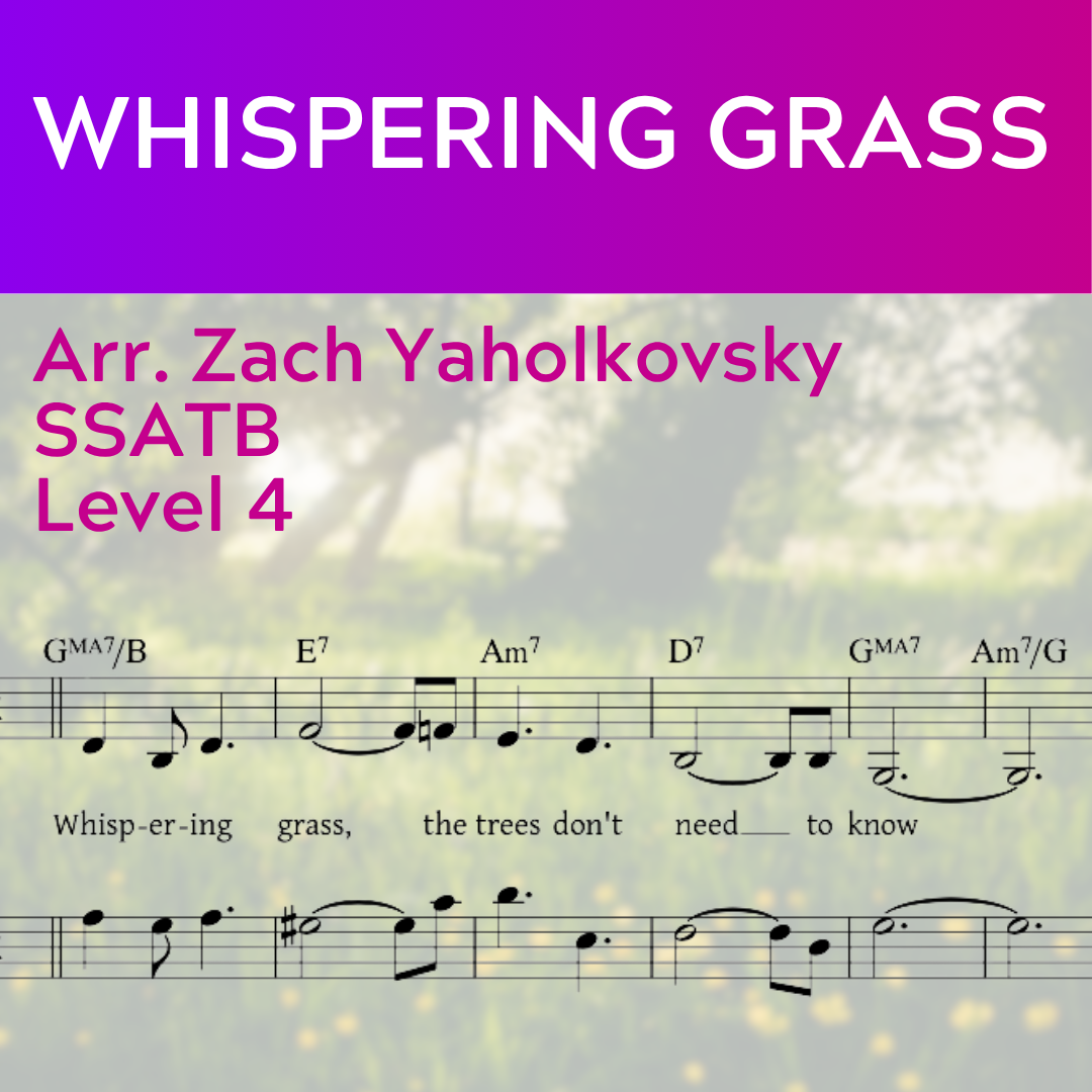 Whispering Grass - (SSATB L4)